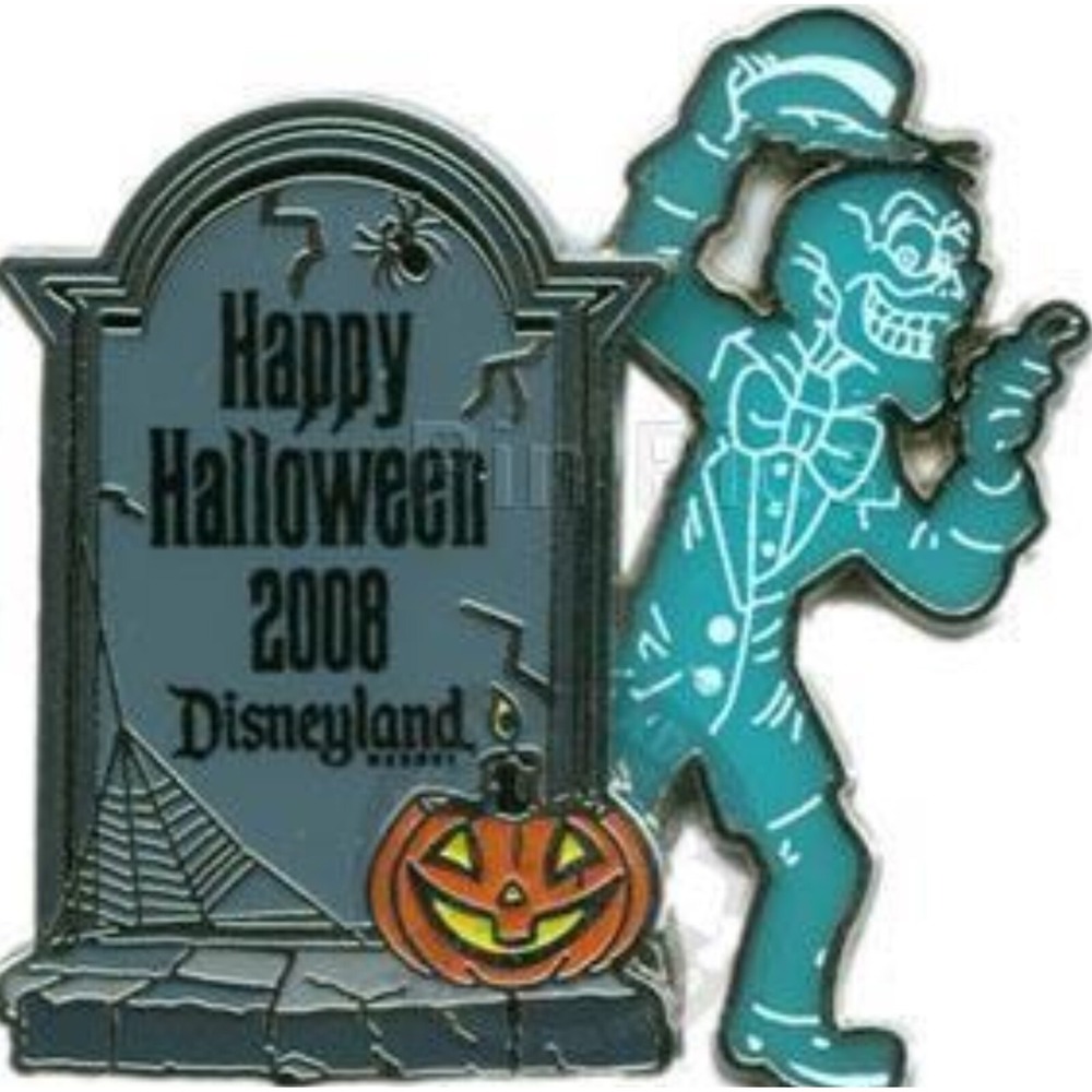 Disney Pin Haunted Mansion Halloween 2008 Ezra Ghost LE 1000 Tombstone 64810